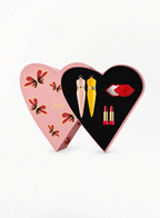 CHRISTIAN LOUBOUTIN Lipstick Case (Yellow/Pink) + Iconic Refill