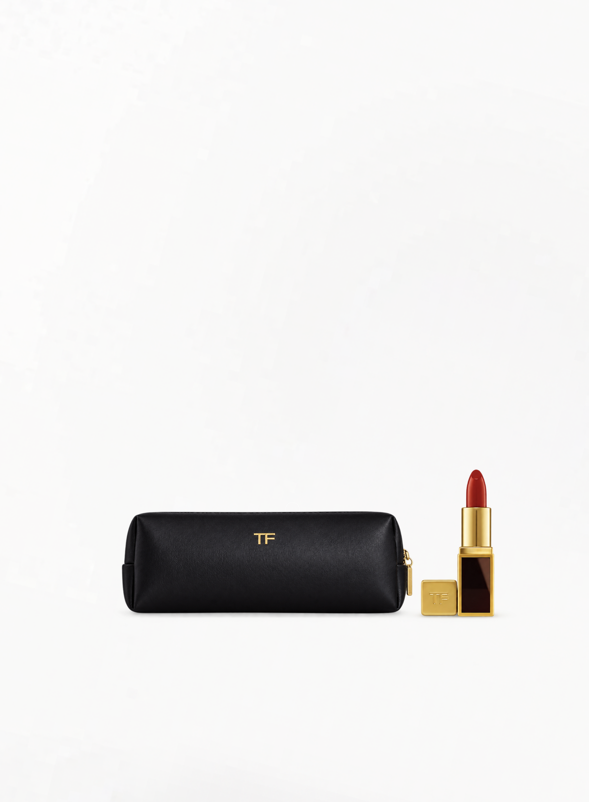 TOM FORD ტუჩსაცხი 16 მინი და ყავისფერი ტუჩსაცხის ჩანთა 17.5x7x5.5სმ