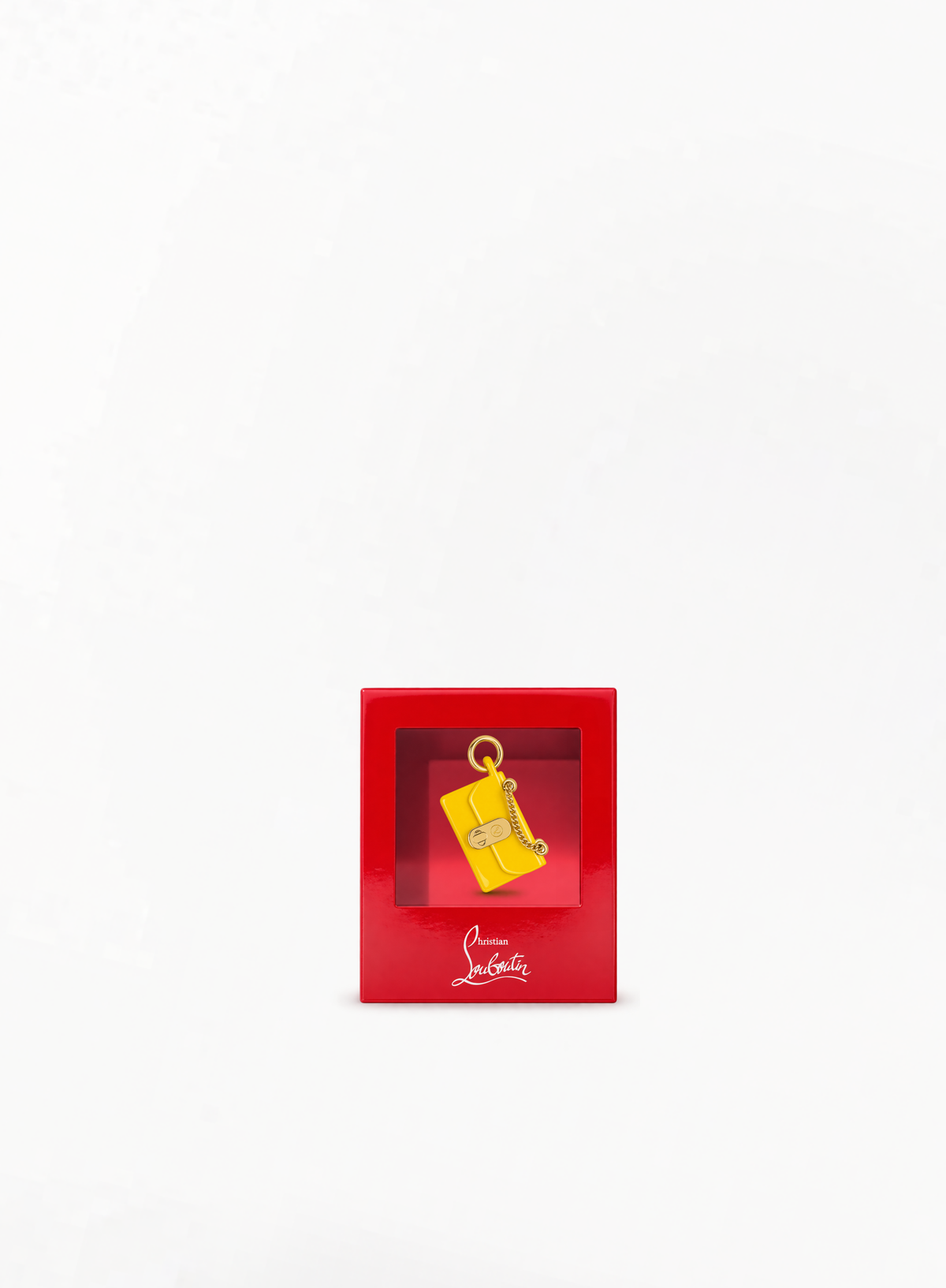 CHRISTIAN LOUBOUTIN Lipstick Bag Shape Chain Charm