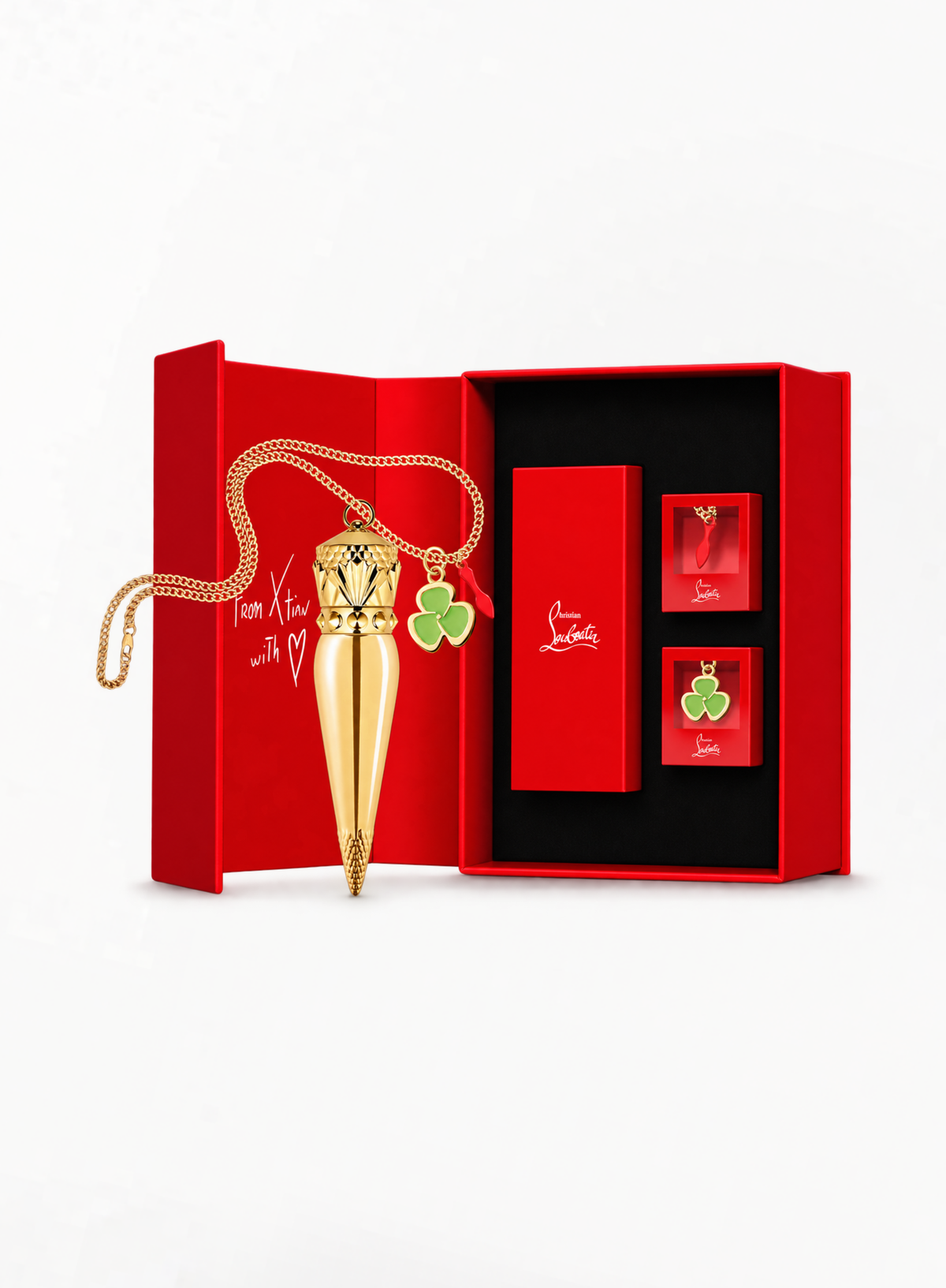 CHRISTIAN LOUBOUTIN ულტრა ლიმიტირებული სასაჩუქრე სეტი, სატინის ტუჩსაცხი - Nuance Nu 354