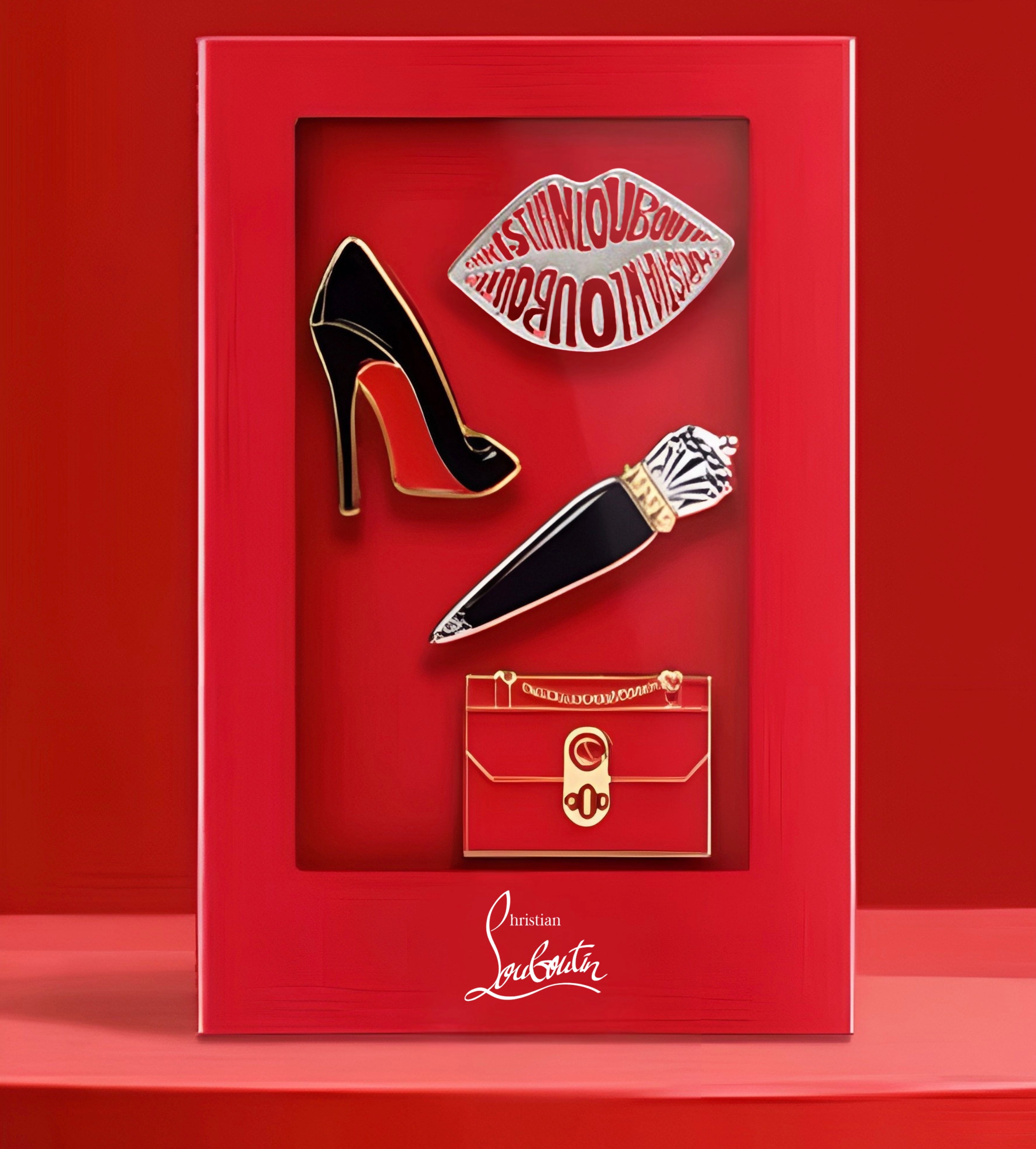 Christian Louboutin-ის აქსესუარების კომპლექტი