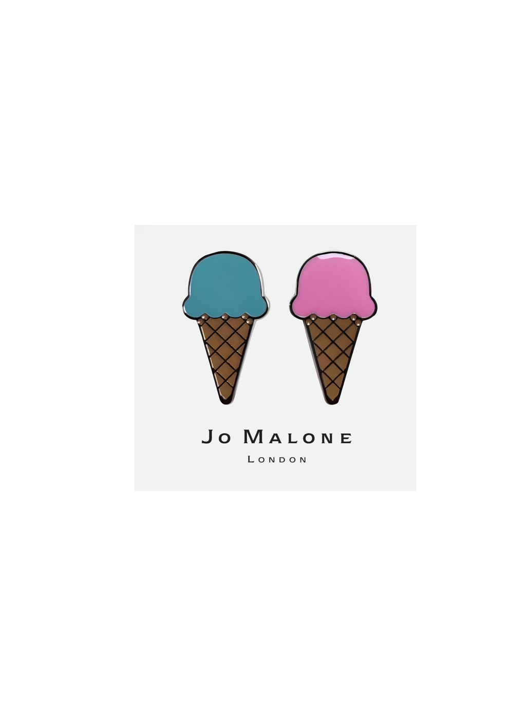 Jo Malone ice-cream magnetic brooch in pastel colors — luxury accessory at Exquisite.