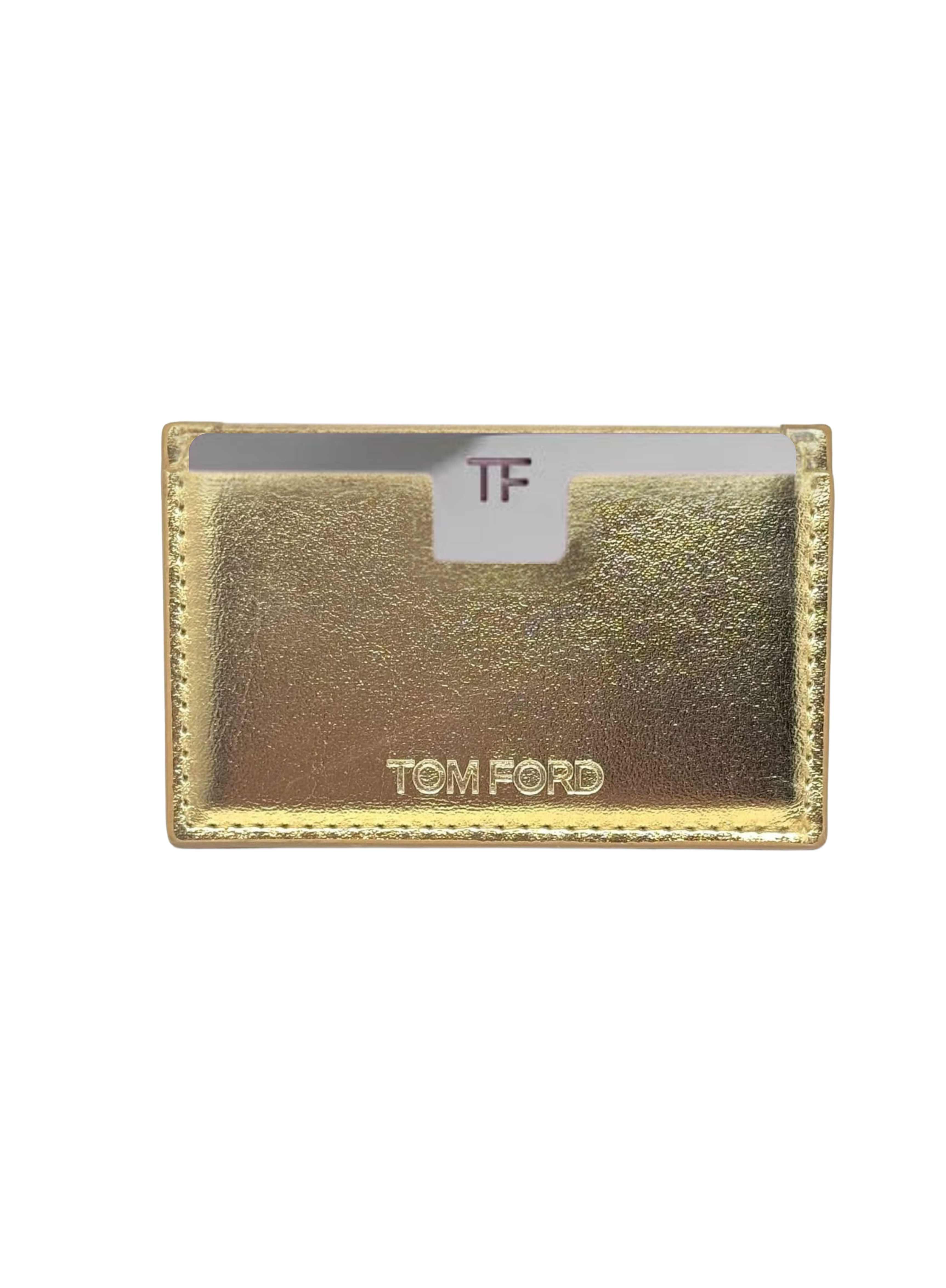 TOM FORD Gold Leather-Effect Mirror