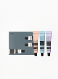 Aesop Hand Balm Trio Helping Hands 30ML set featuring three aromatic hand balms in luxury travel size packaging, available at Exquisite — authentic Aesop skincare and gift sets in Georgia.