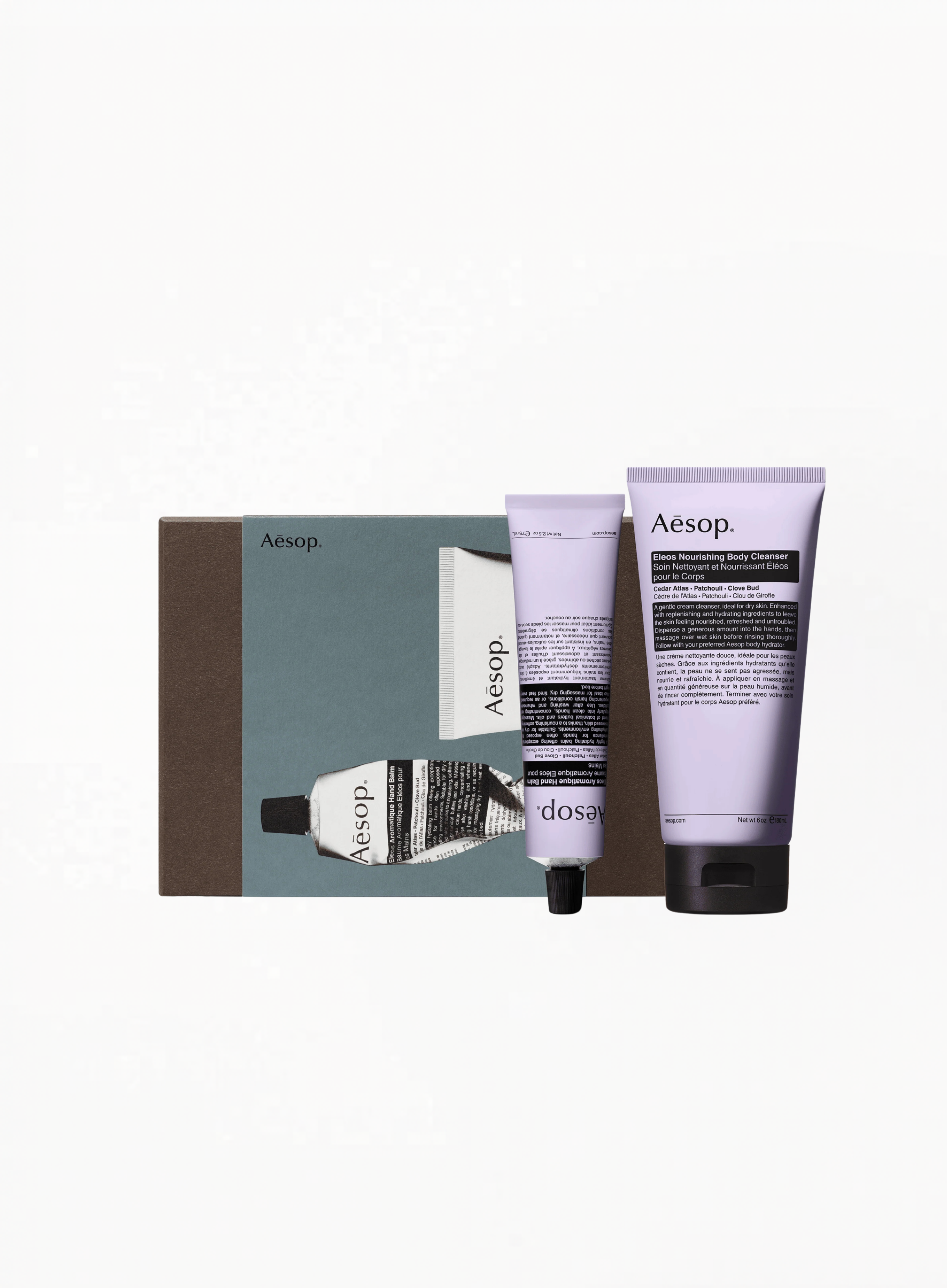 Aesop Shower Room Serenades Duo gift set with body care essentials, luxury bath and body collection by Aesop available at Exquisite.