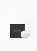 Armani/Privé perfumable ceramic soap home fragrance with elegant white ceramic design and luxury packaging, authentic Armani home accessory available at Exquisite.
