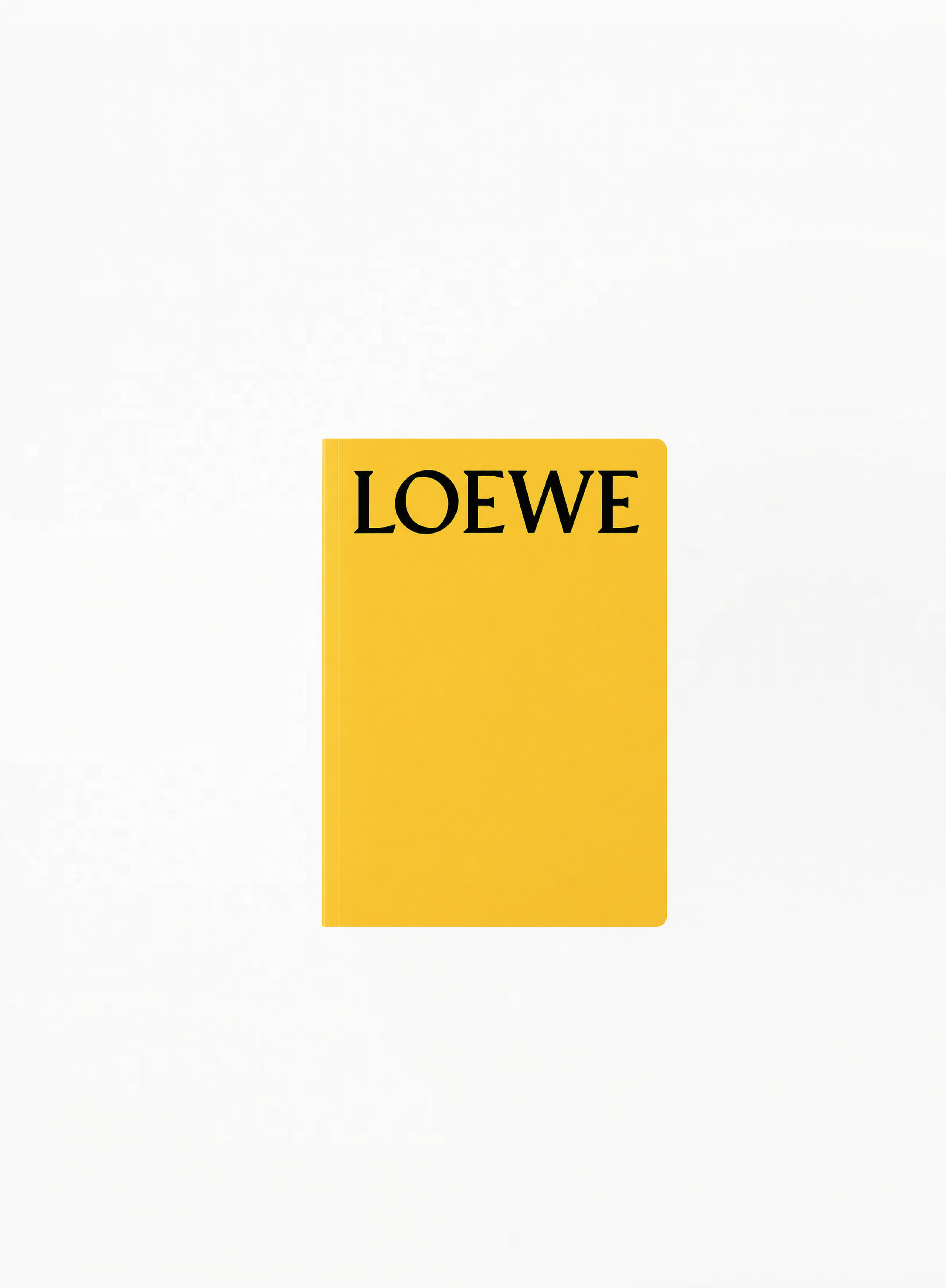Authentic LOEWE Limited Edition Yellow Notebook 21x15cm in vibrant yellow finish with embossed logo detail — luxury collectible stationery available at Exquisite.
