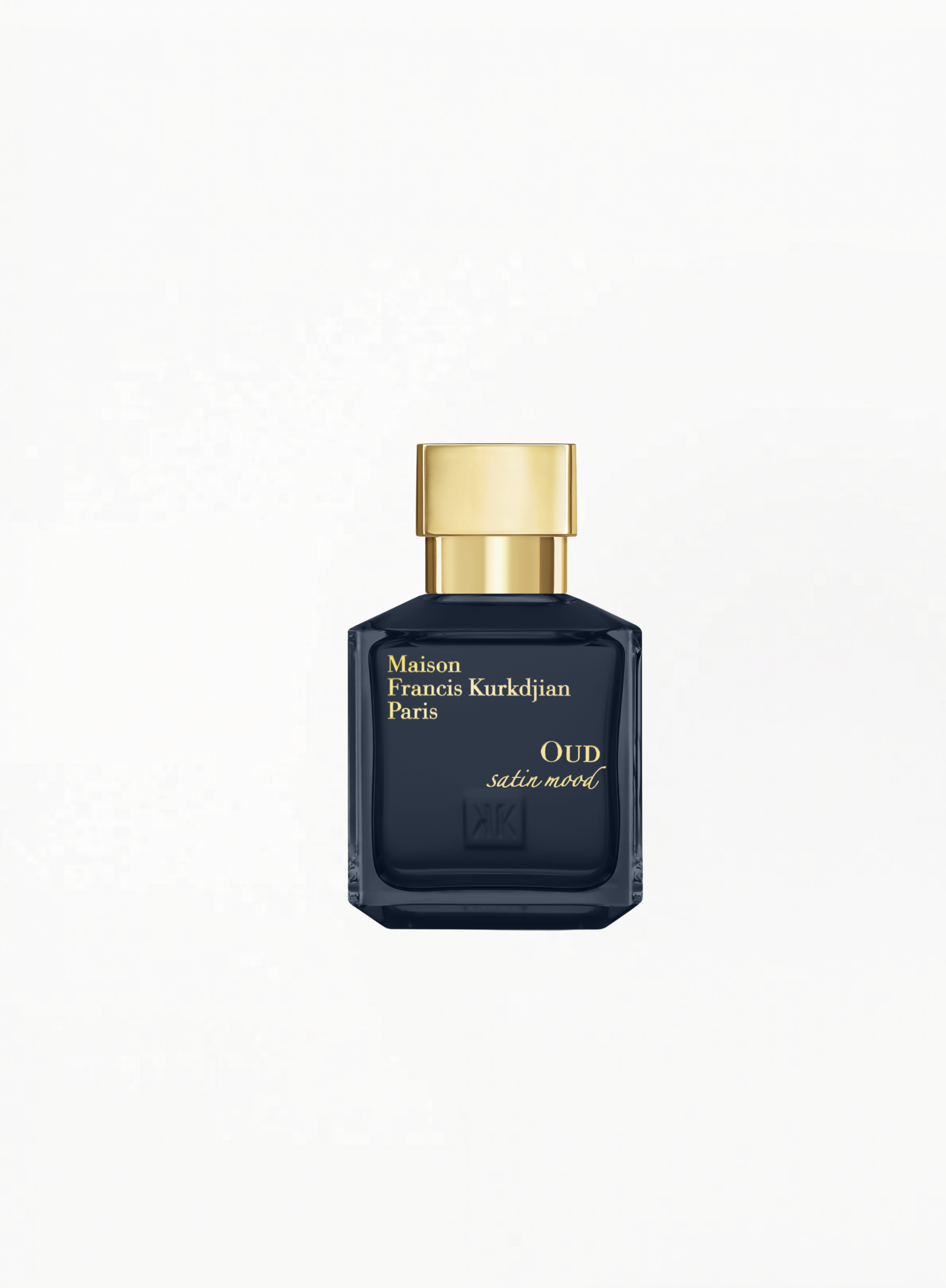 Authentic Maison Francis Kurkdjian OUD Satin Mood Eau de Parfum 70ML — a luxurious woody fragrance with rich oud, rose, violet, and vanilla notes, presented in an elegant collectible bottle, available at Exquisite.