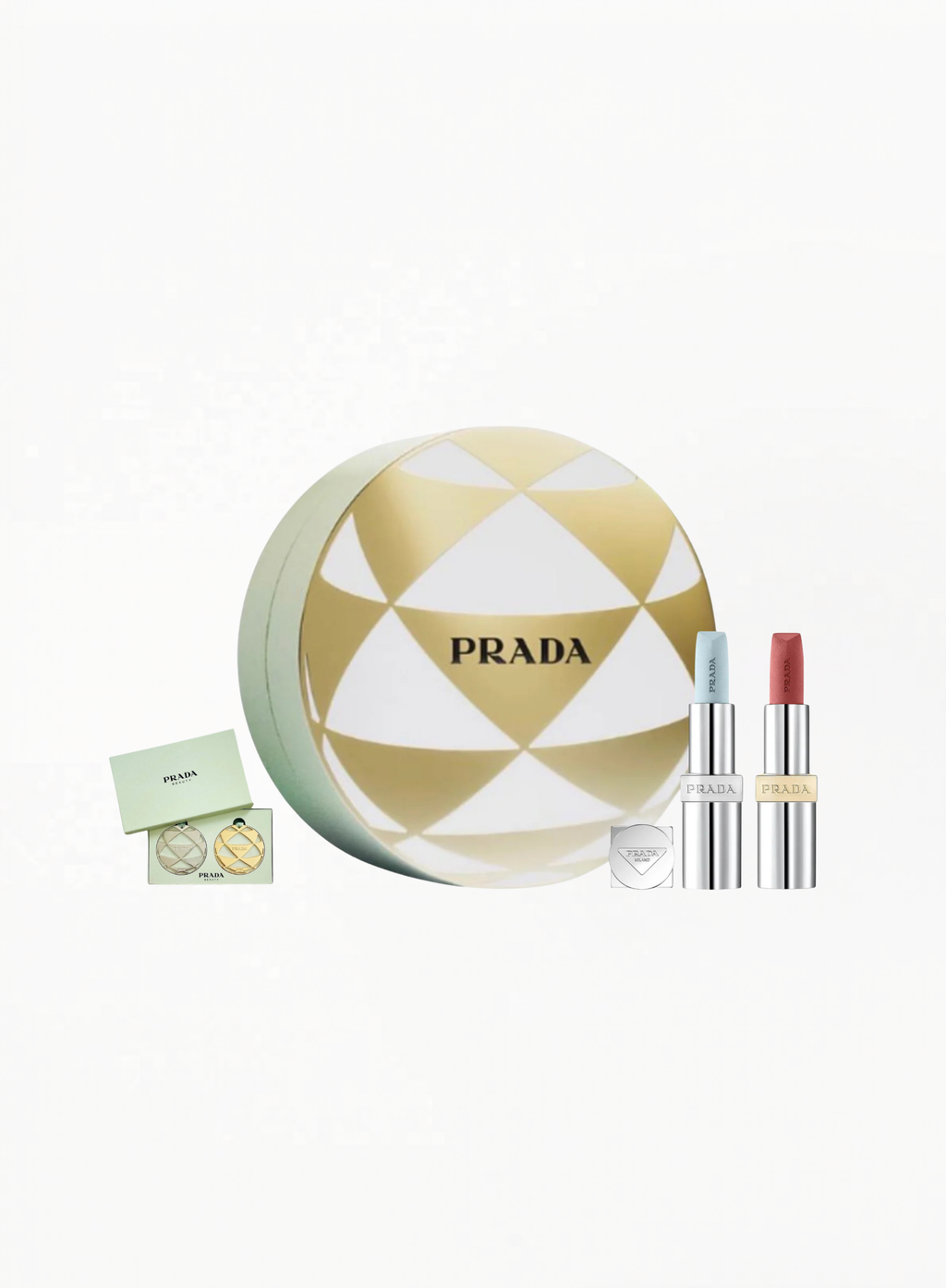 Authentic PRADA Ultra Limited Edition Set U001 and B02 featuring luxury PRADA beauty essentials in an exclusive collectible presentation, available at Exquisite.