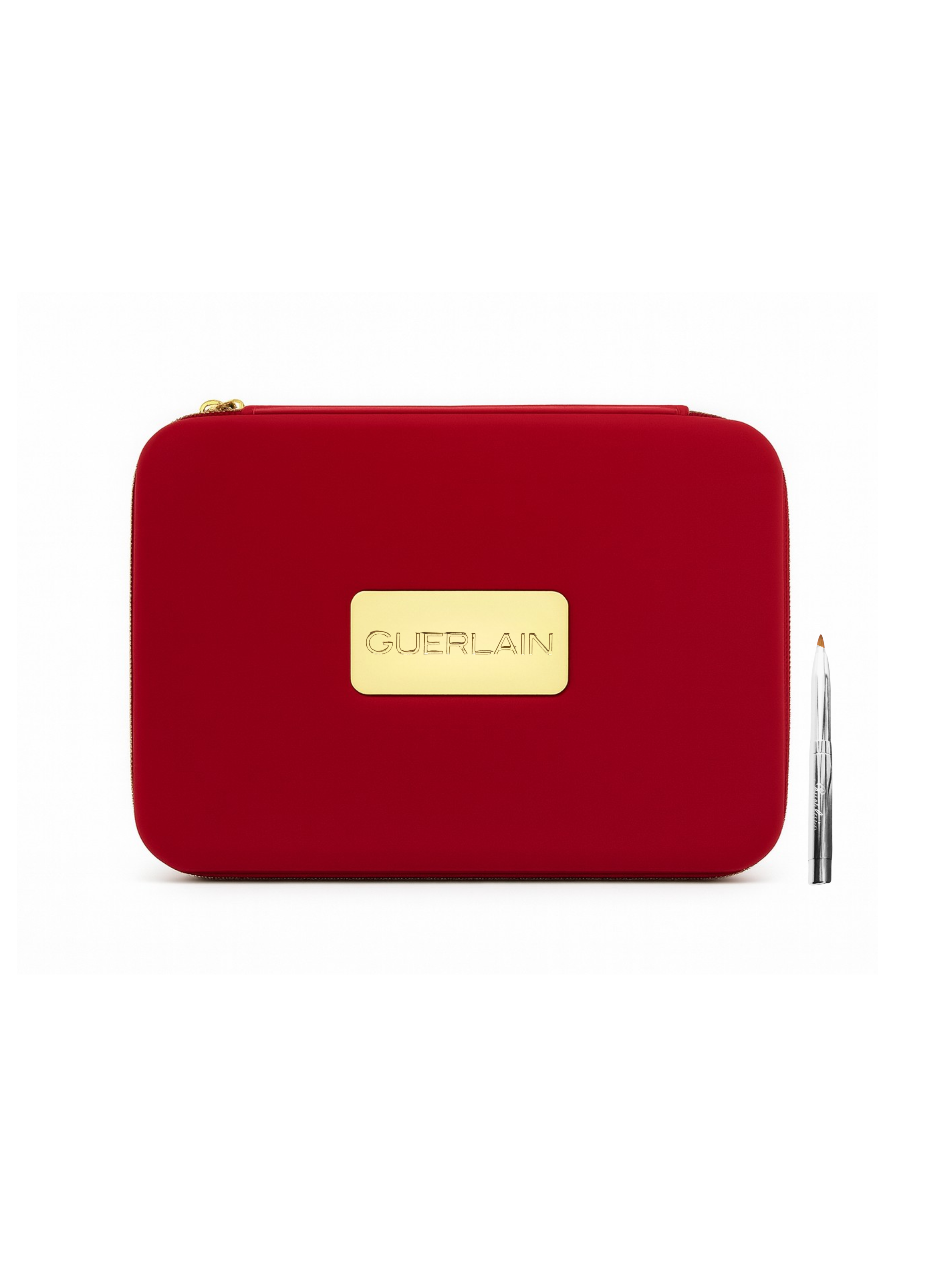 Guerlain Red Cosmetics Bag With Mirror
