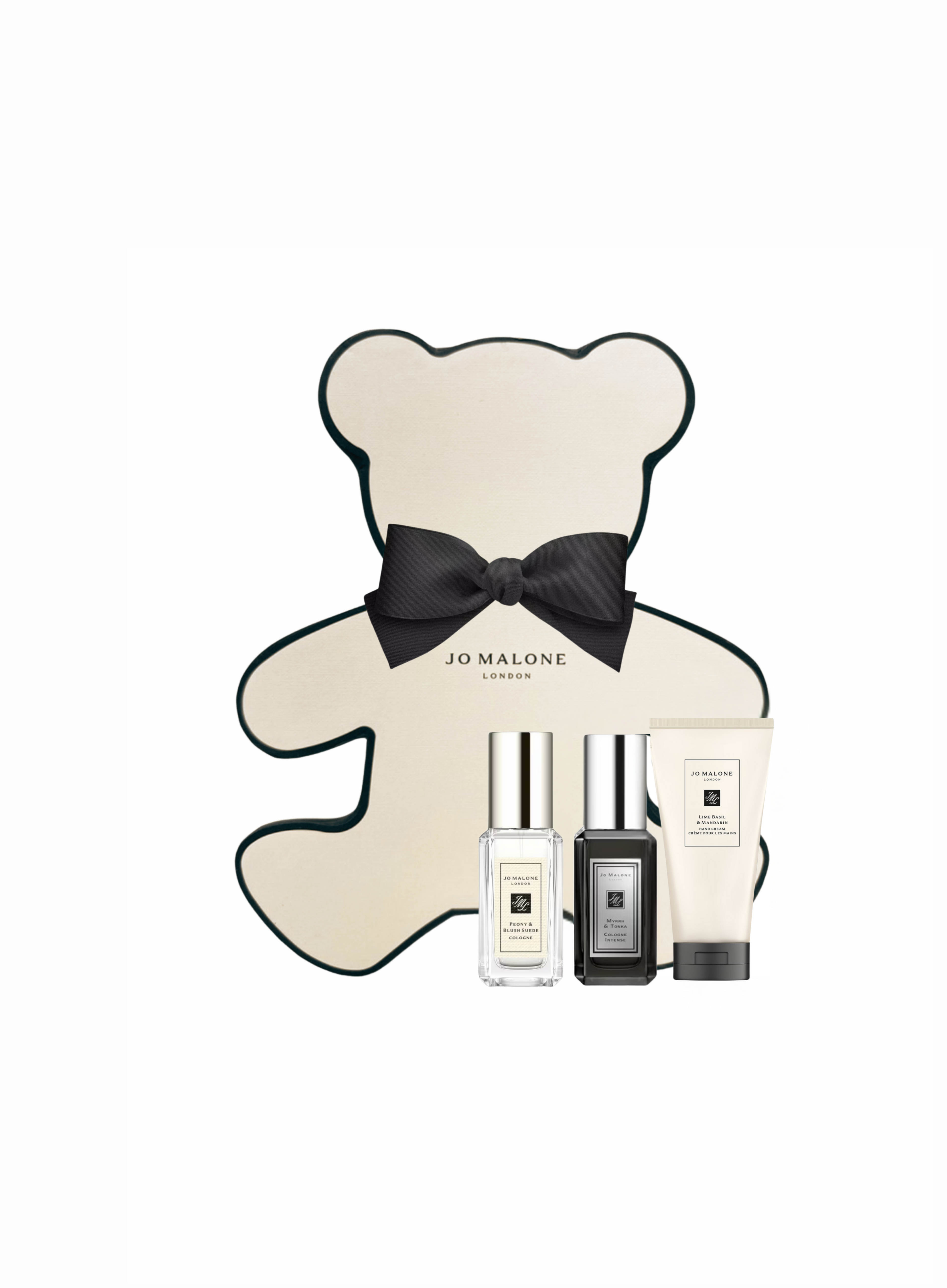 Jo Malone Peony & Blush Suede 9ml / Myrrh & Tonka 9ml / Lime Basil & Mandarin Hand Wash 30ML