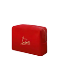 Christian Louboutin limited edition red cosmetic bag with logo — luxury accessory at Exquisite.