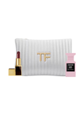 Tom Ford White Leather Effect Cosmetic / Lipstick Scarlet Rouge 16 Mini / ROSE PRICK 4ML Limited Edition