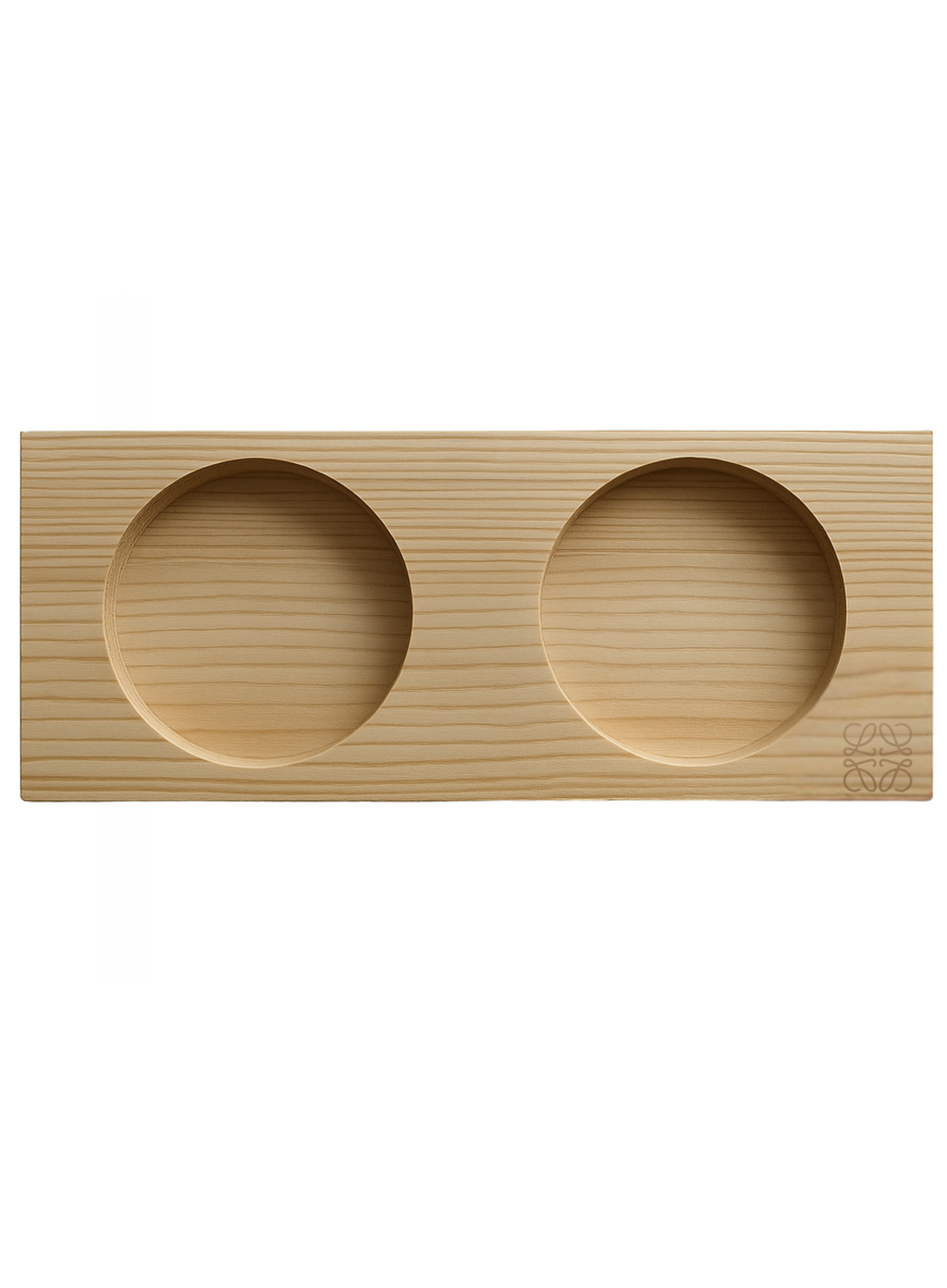 Loewe Soap Bottle Holder – Wooden Double Slot