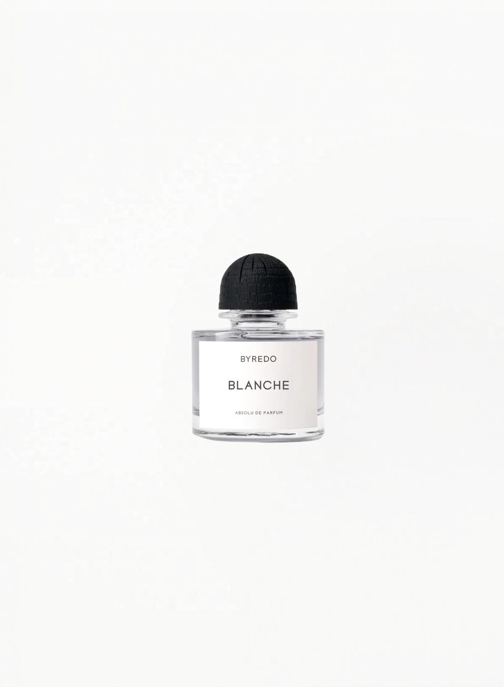 BYREDO Blanche Absolu de Parfum 50ML bottle with minimalist white packaging and luxury fragrance presentation, authentic niche perfume available at Exquisite.