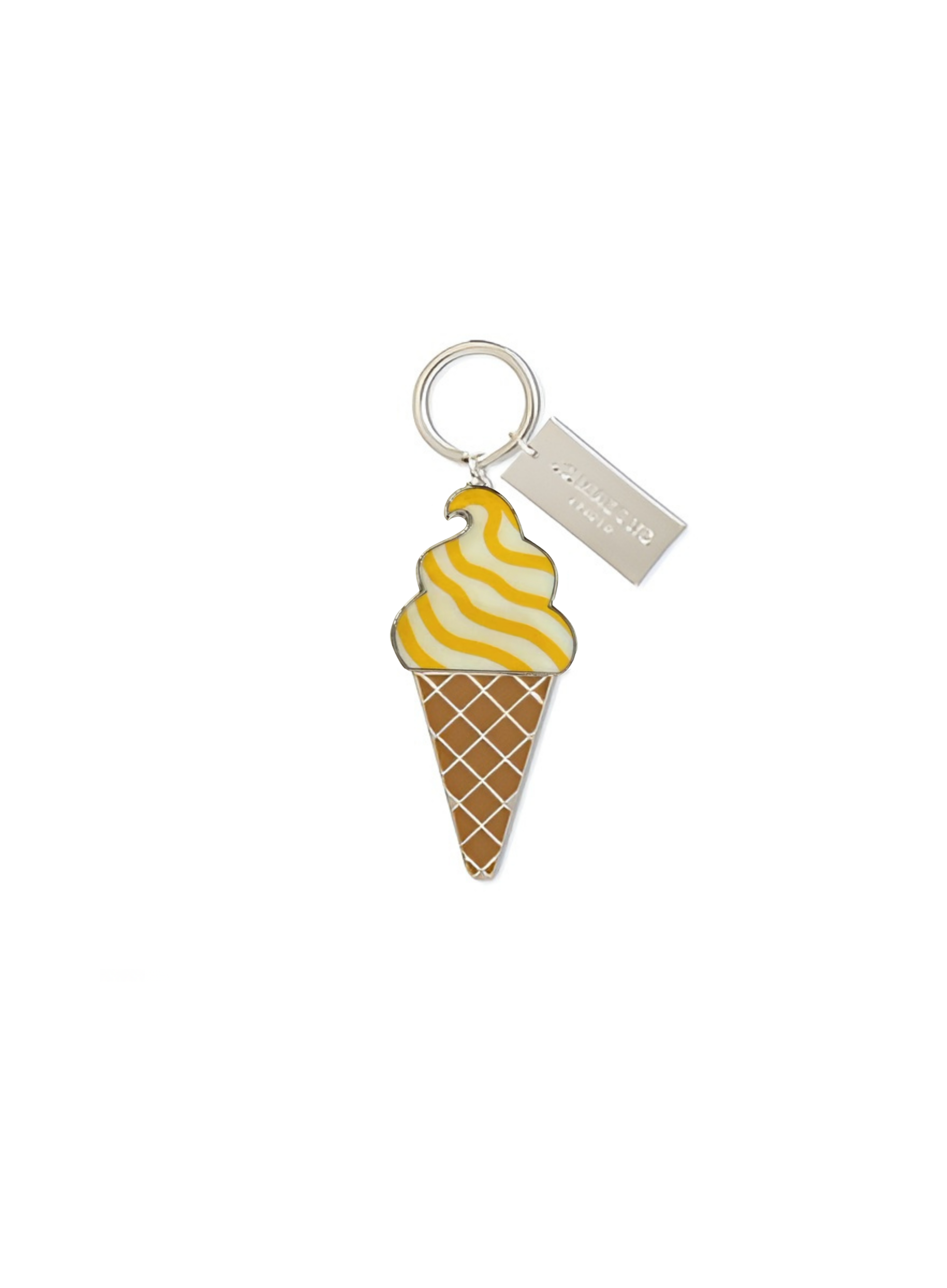 Jo Malone Limited Edition Striped Tote Bag 39x32cm And Ice Cream Raspberry Keychain Yellow