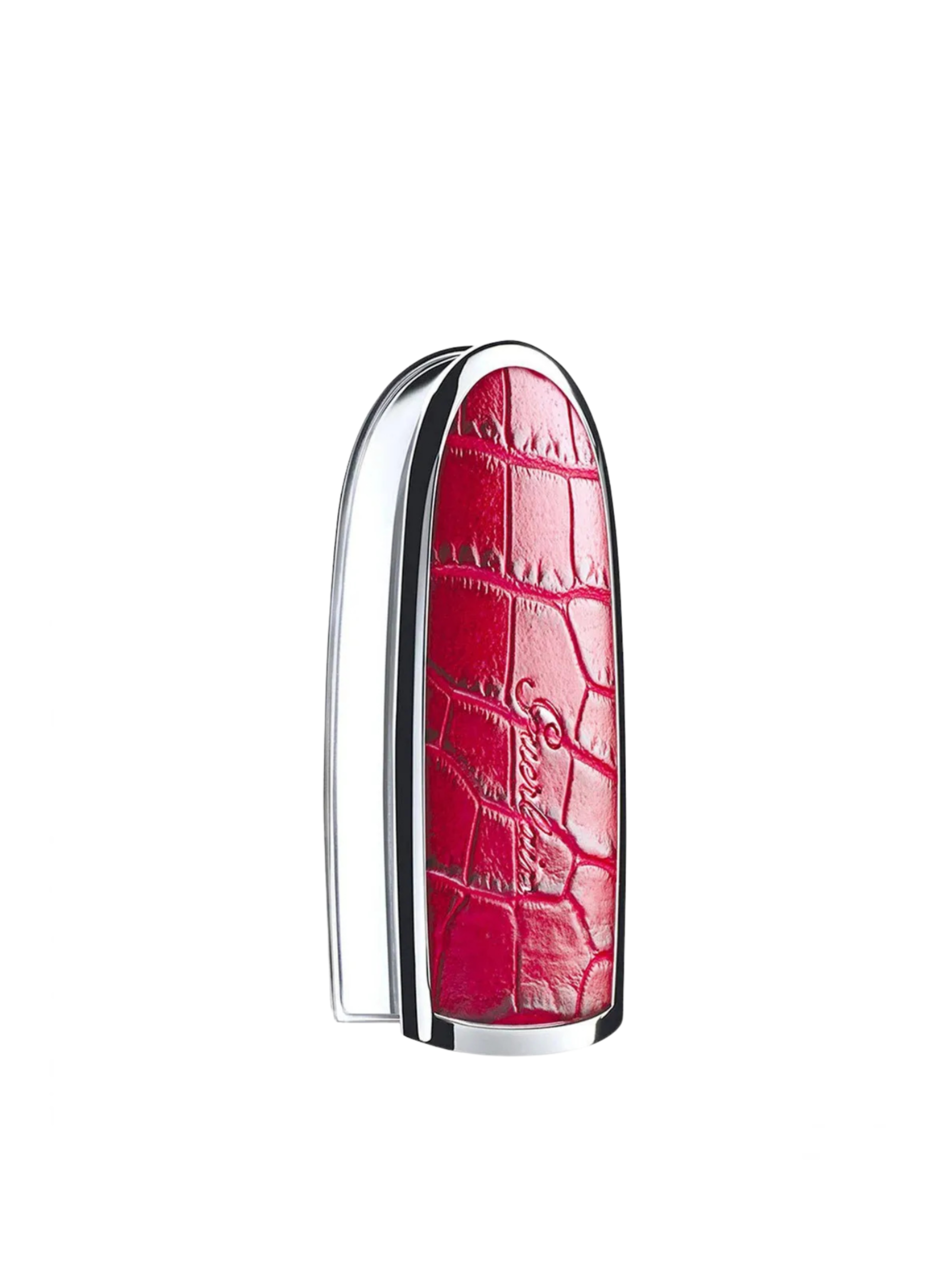 Guerlain Rouge G Wild Jungle Case — limited edition berry-red crocodile textured refillable lipstick case
