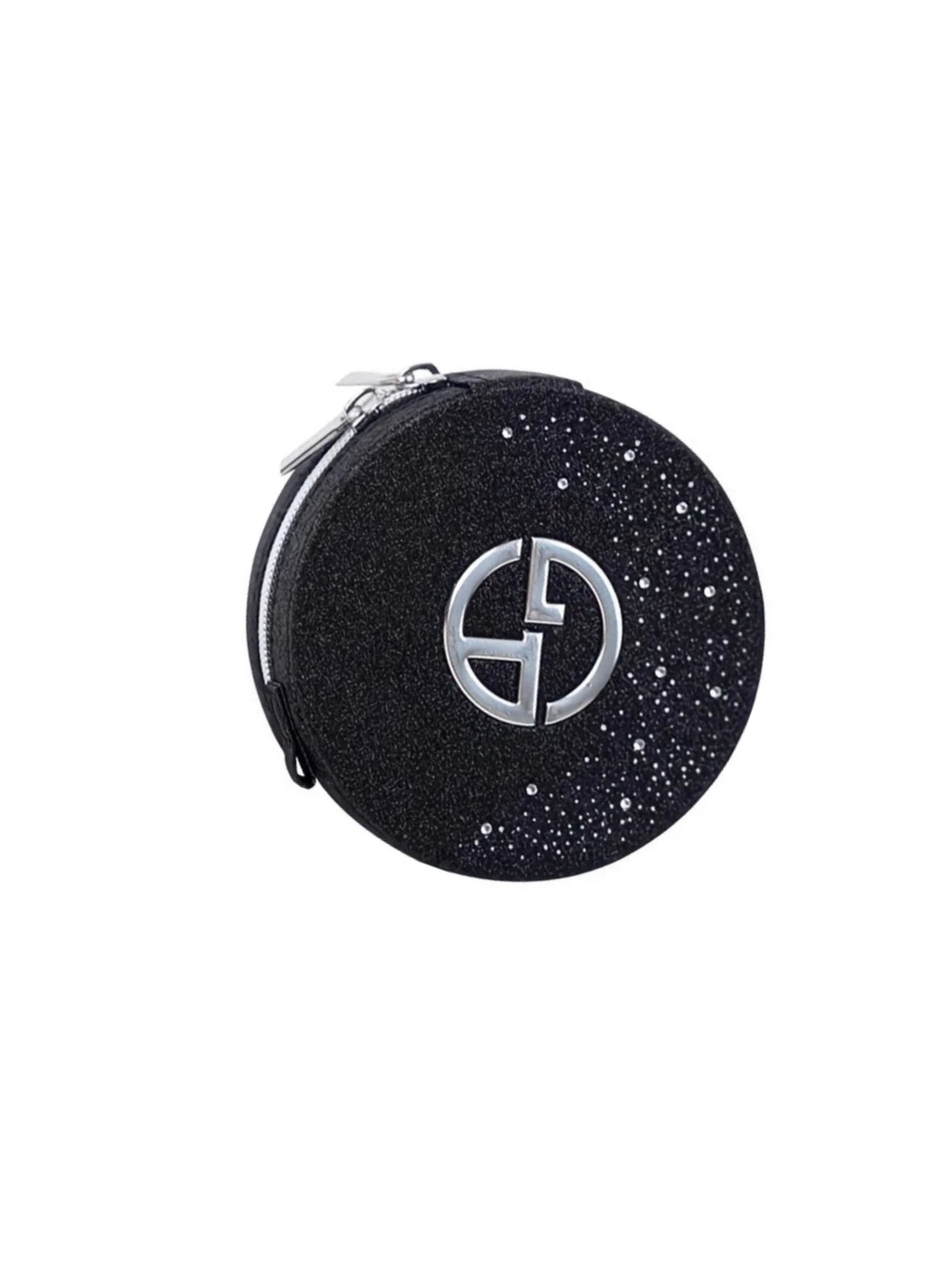 Armani Beauty Round Glitter Pouch