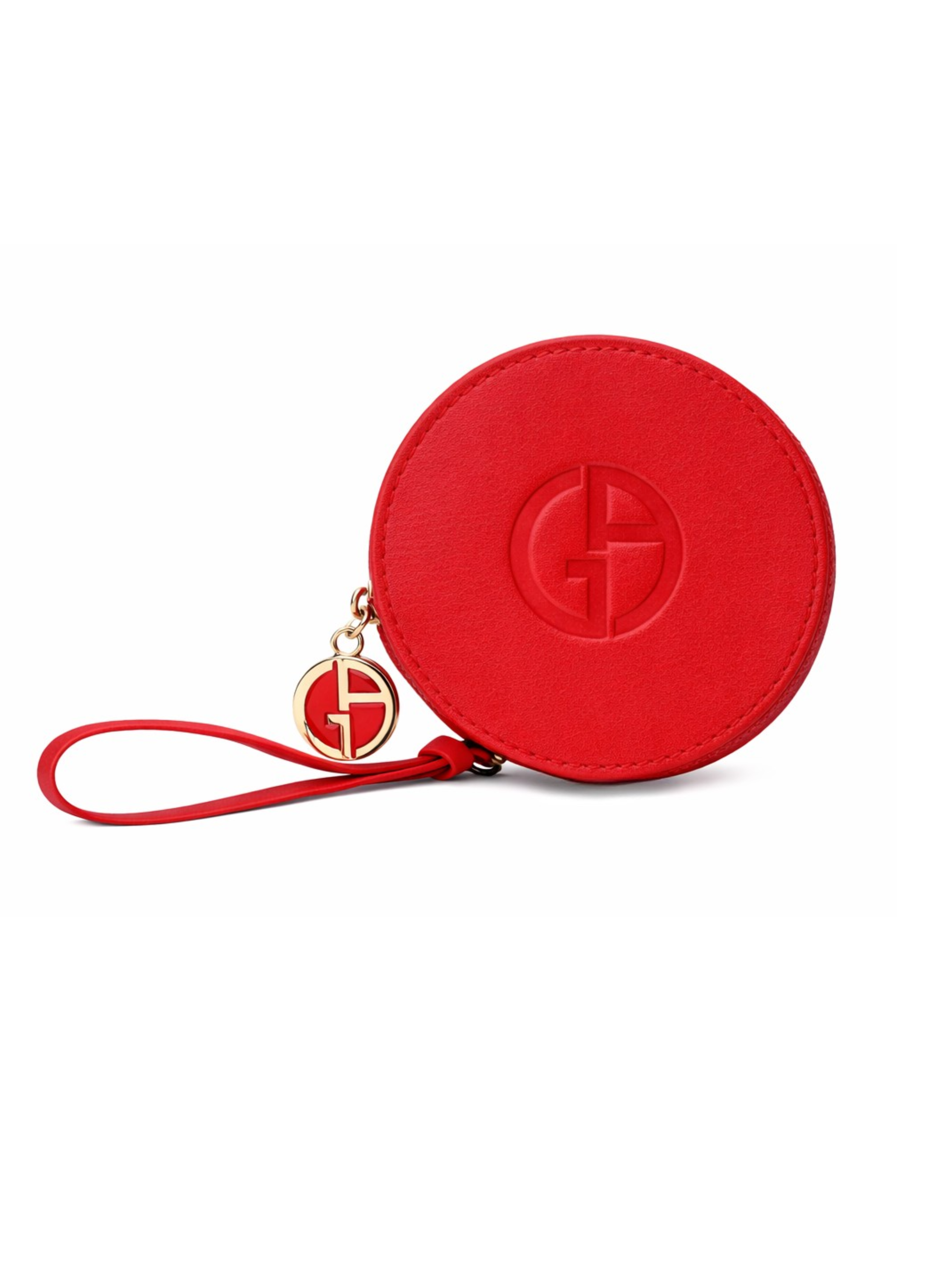 GIORGIO ARMANI Limited Edition Classic Red Cushion Bag (9×9 cm)