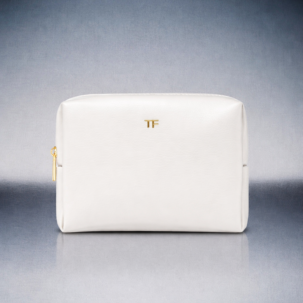 Tom Ford Premium Limited Edition White Cosmetic Bag 18x13.5×5CM