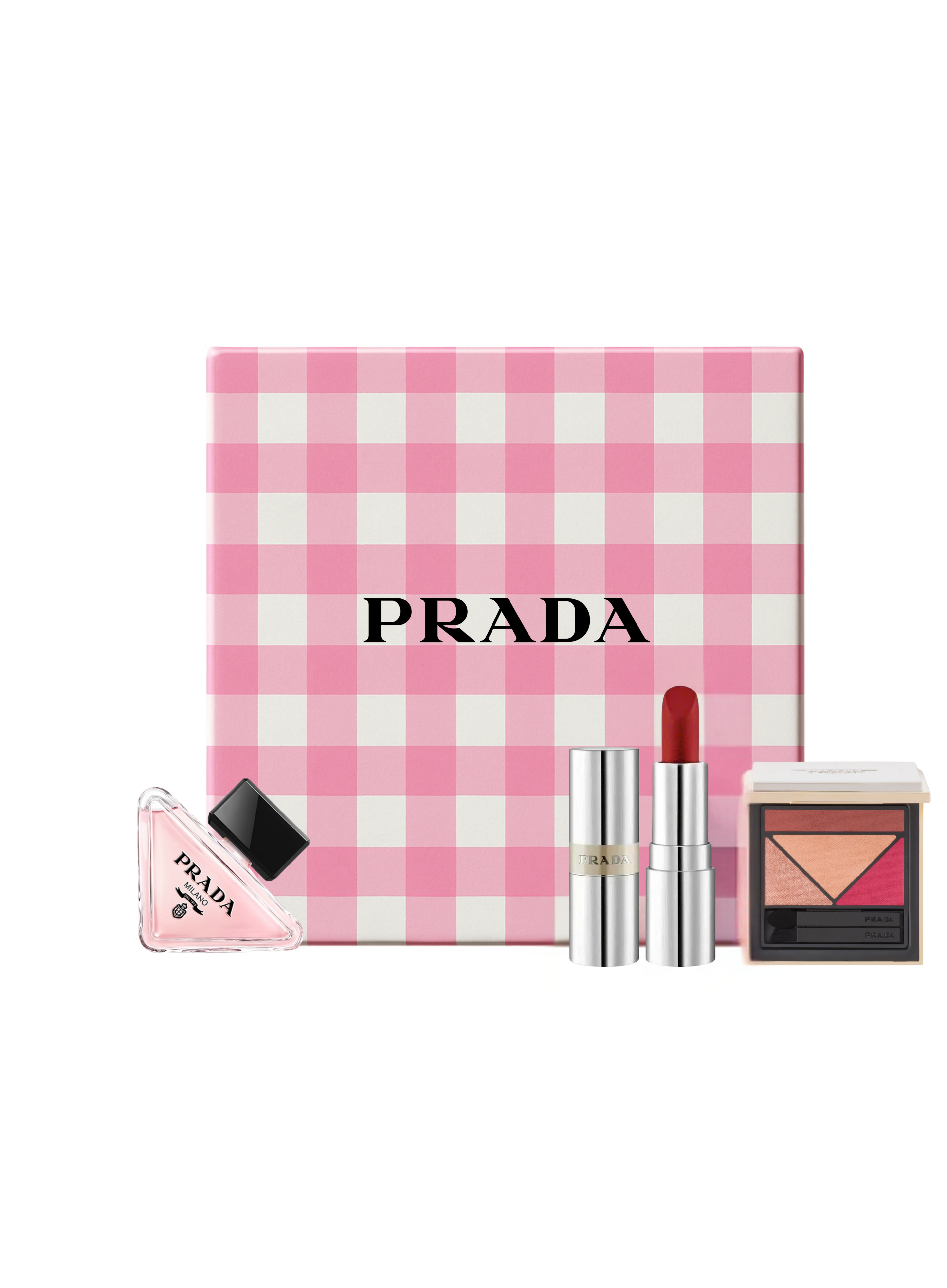 Prada Mini Beauty Set – R28 Lipstick, 06 Eyeshadow & Paradoxe 7ML (Authentic)
