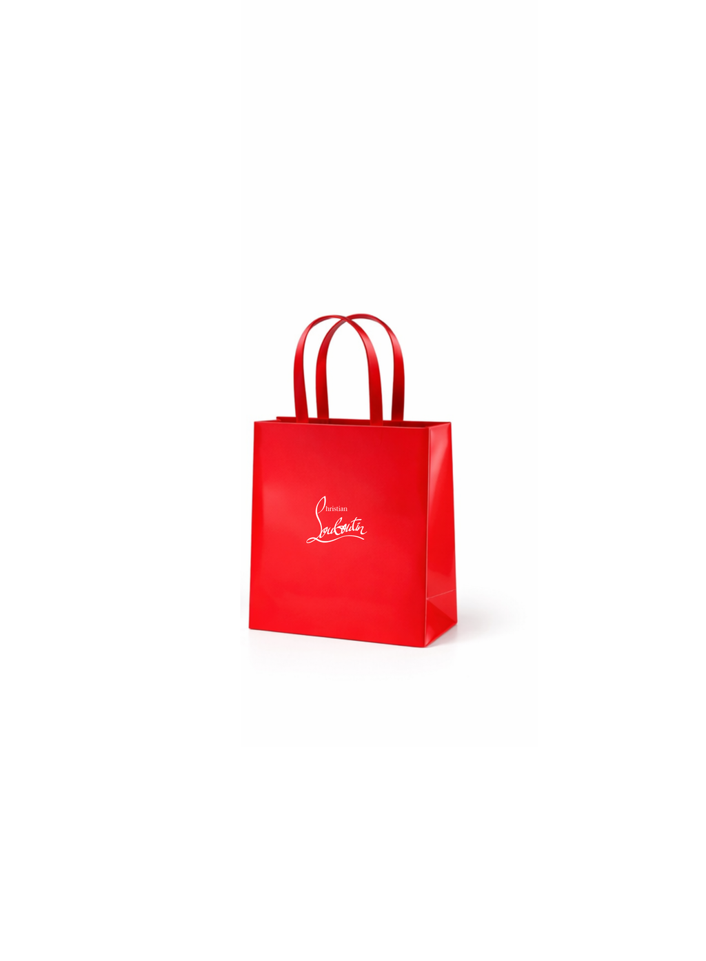 CHRISTIAN LOUBOUTIN Glossy Bag Size M