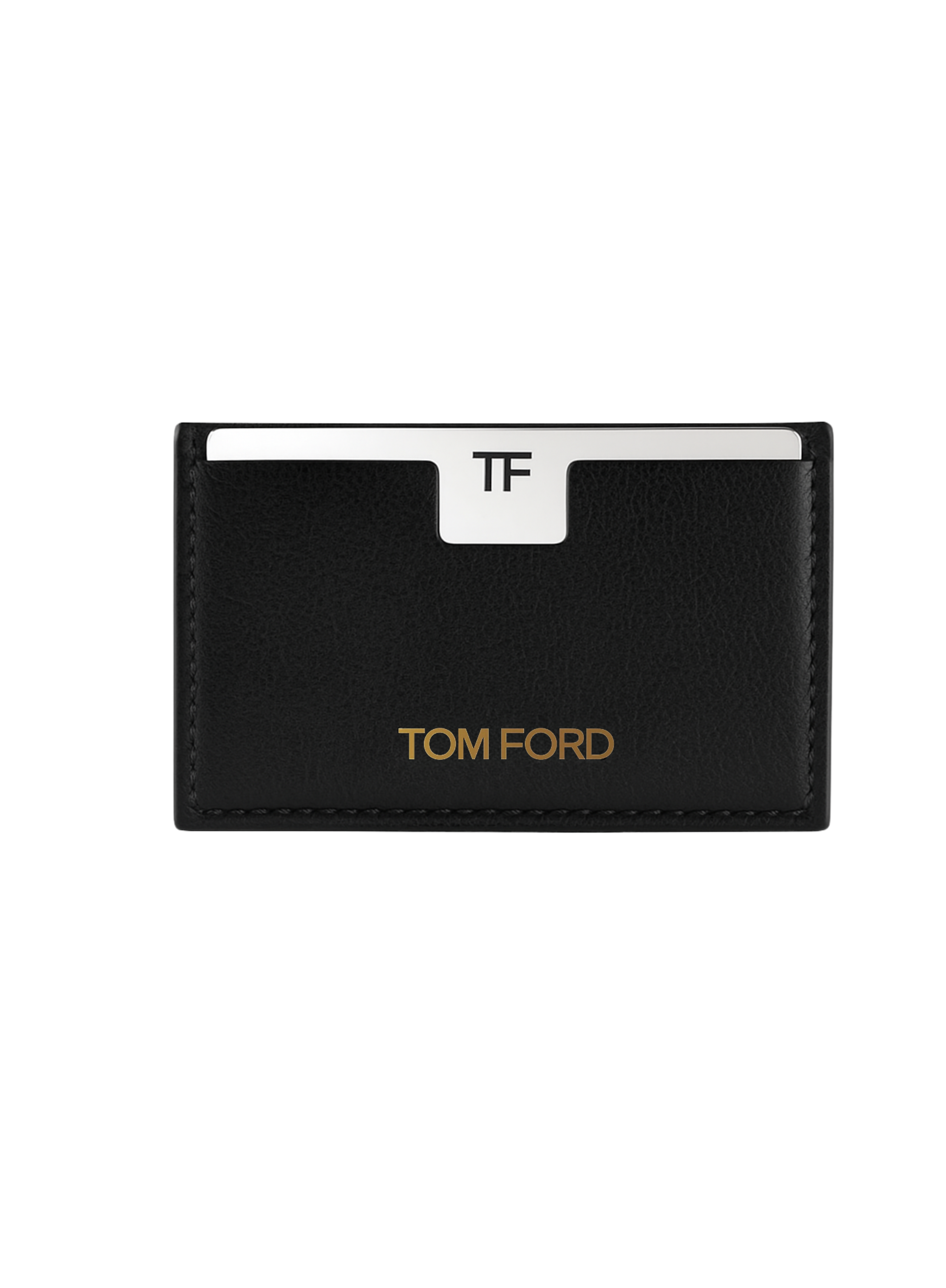 TOM FORD Black Leather-Effect Mirror