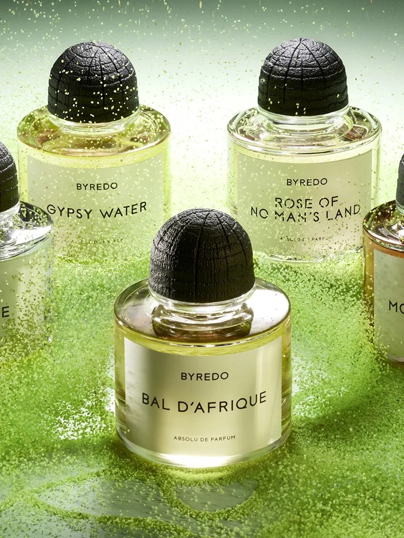 BYREDO Gypsy Water, Bal d’Afrique and Rose of No Man’s Land Absolu de Parfum collection
