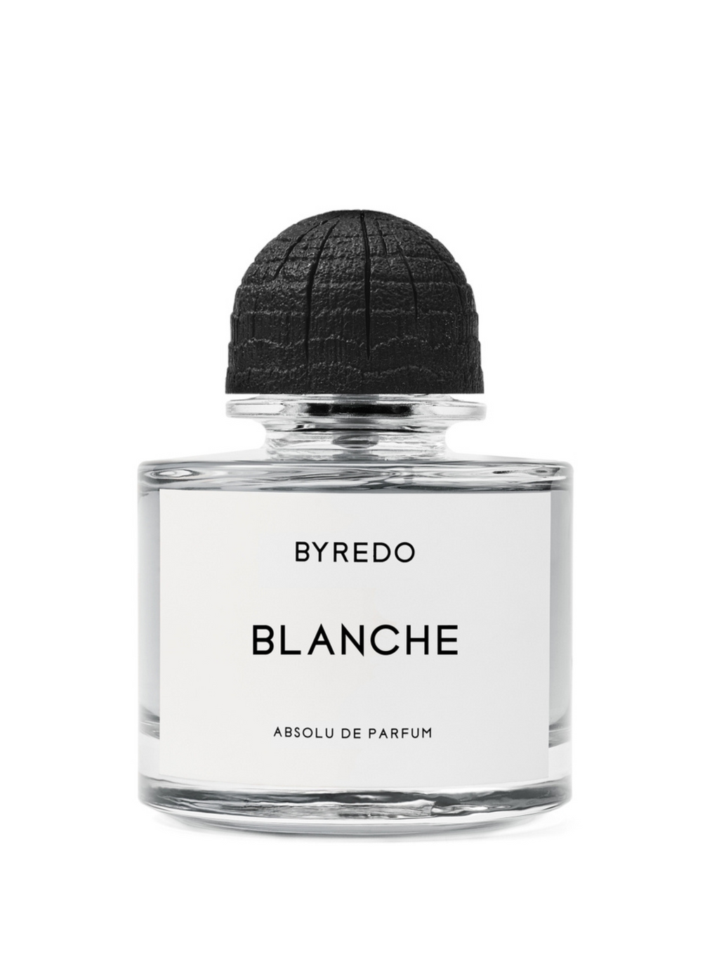 Byredo Blanche perfume bottle on a white background