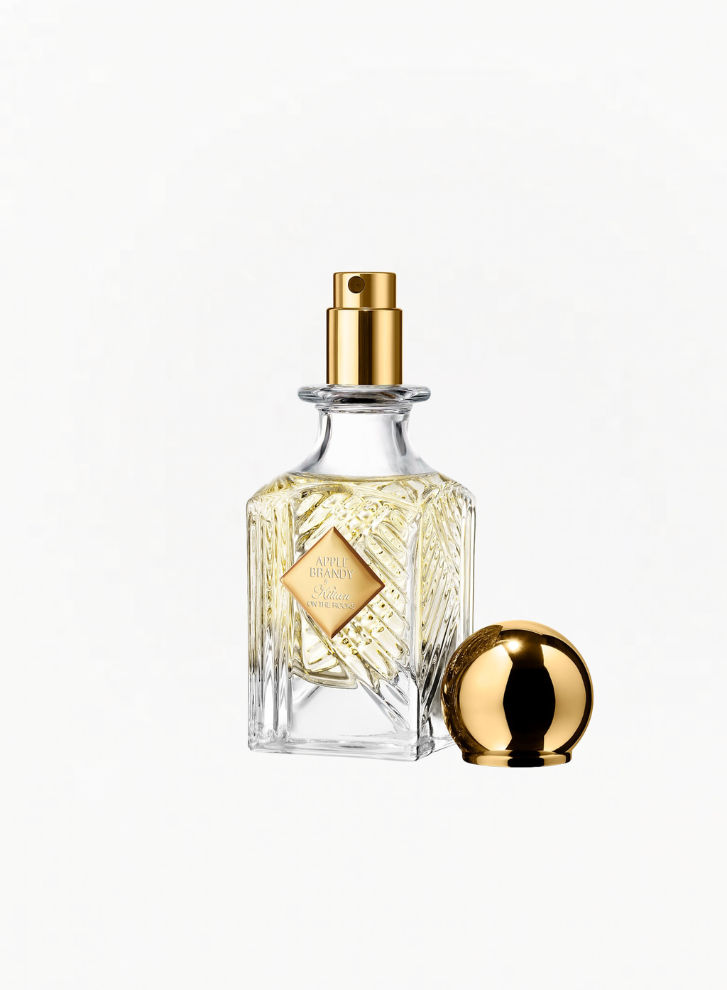 KILIAN Apple Brandy on the Rocks Eau de Parfum 30ml bottle with removable gold cap on a white background