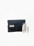 Le Labo travel skincare set with pouch, Singapore Airlines exclusive, authentic luxury travel care set available at Exquisite.