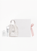 Maison Margiela Petite Mesh Tote 25x25cm with Sailing Day Hand Cream 15ML and white Replica luggage tag, authentic Maison Margiela accessories and body care set available at Exquisite.