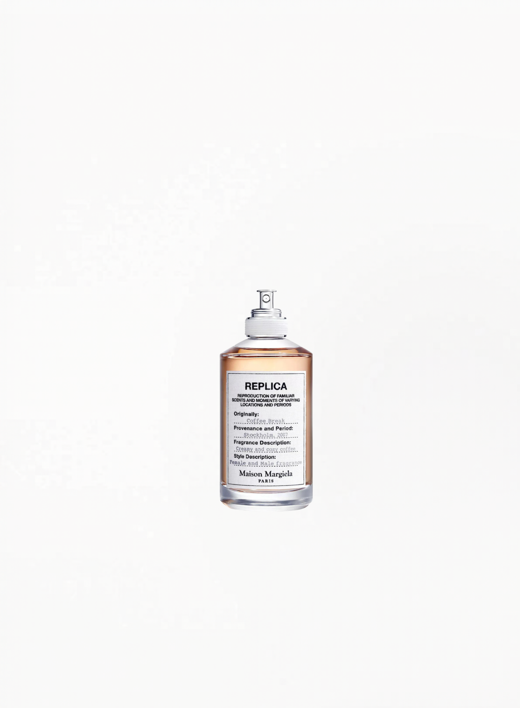 Maison Margiela REPLICA Coffee Break Eau de Toilette 100ML, authentic luxury fragrance available at Exquisite.