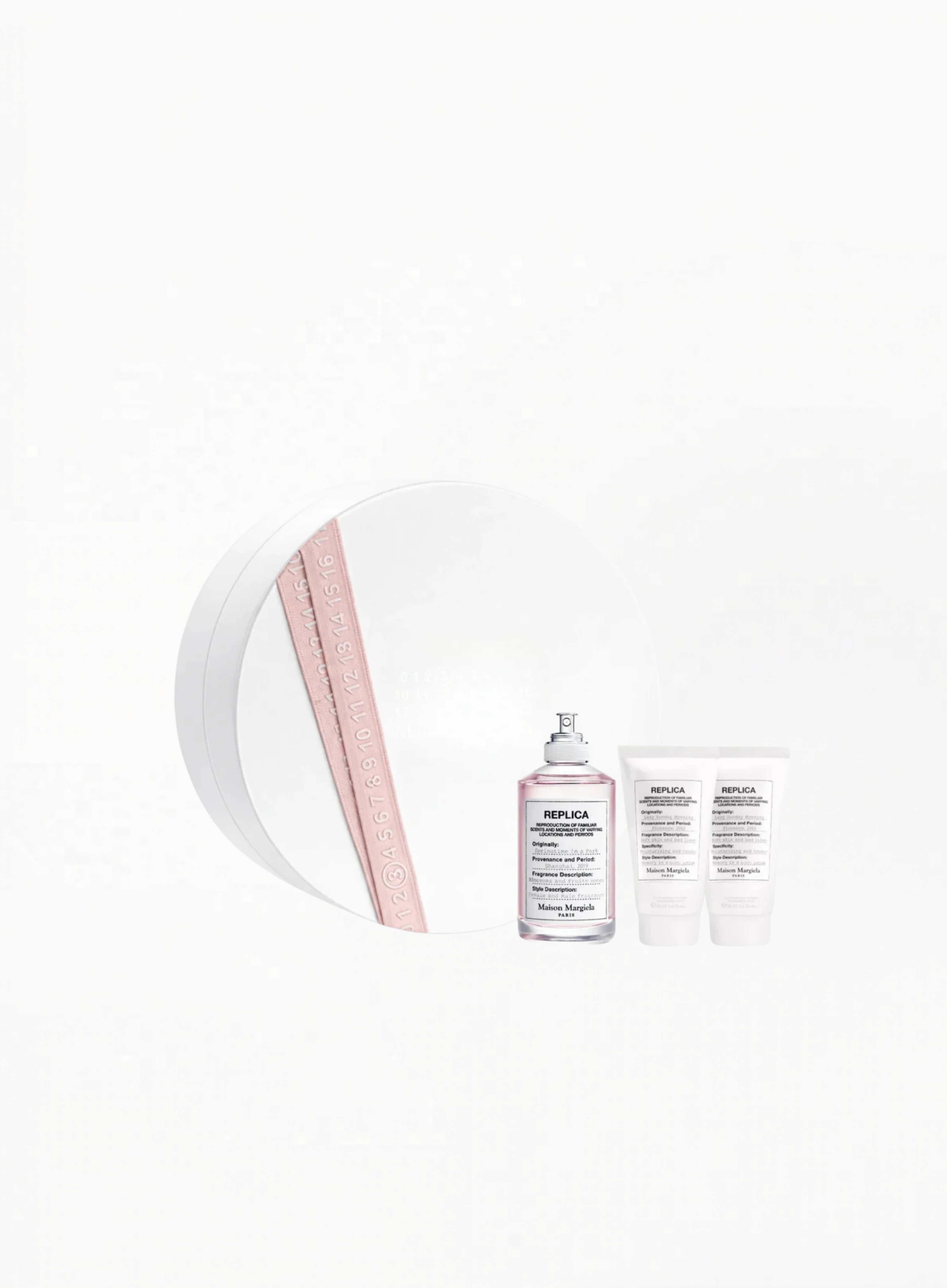 Maison Margiela Replica Springtime in a Park 30ML Set with signature fragrance and limited gift packaging, available at Exquisite.