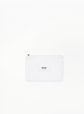 Maison Margiela Replica White Cotton Pouch 18x11cm on a clean white background, curated by Exquisite.