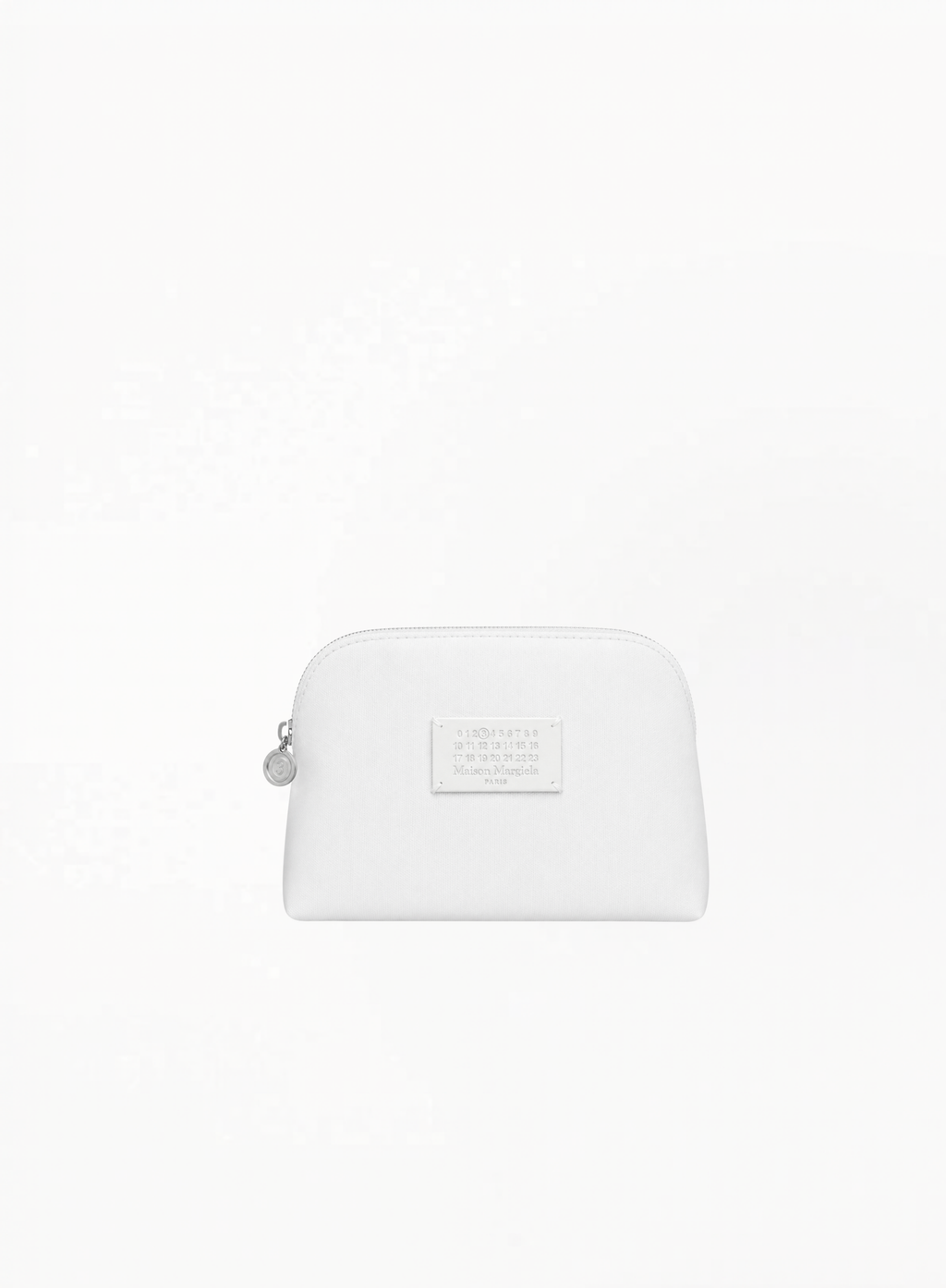 Maison Margiela White Cotton Cosmetic Bag 17x10x4cm on a clean white background, curated by Exquisite.