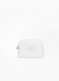 Maison Margiela White Cotton Cosmetic Bag 17x10x4cm on a clean white background, curated by Exquisite.