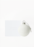 Maison Margiela ultra-limited white hanging ornament with minimalist design and signature branding, available at Exquisite.