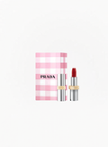 PRADA Monochrome Matte Lipstick B03 in its limited-edition collector’s box, available at Exquisite.