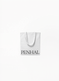 Penhaligon’s Canvas Tote Bag in white with elegant branded design and minimalist luxury aesthetic on a clean white background for Exquisite.