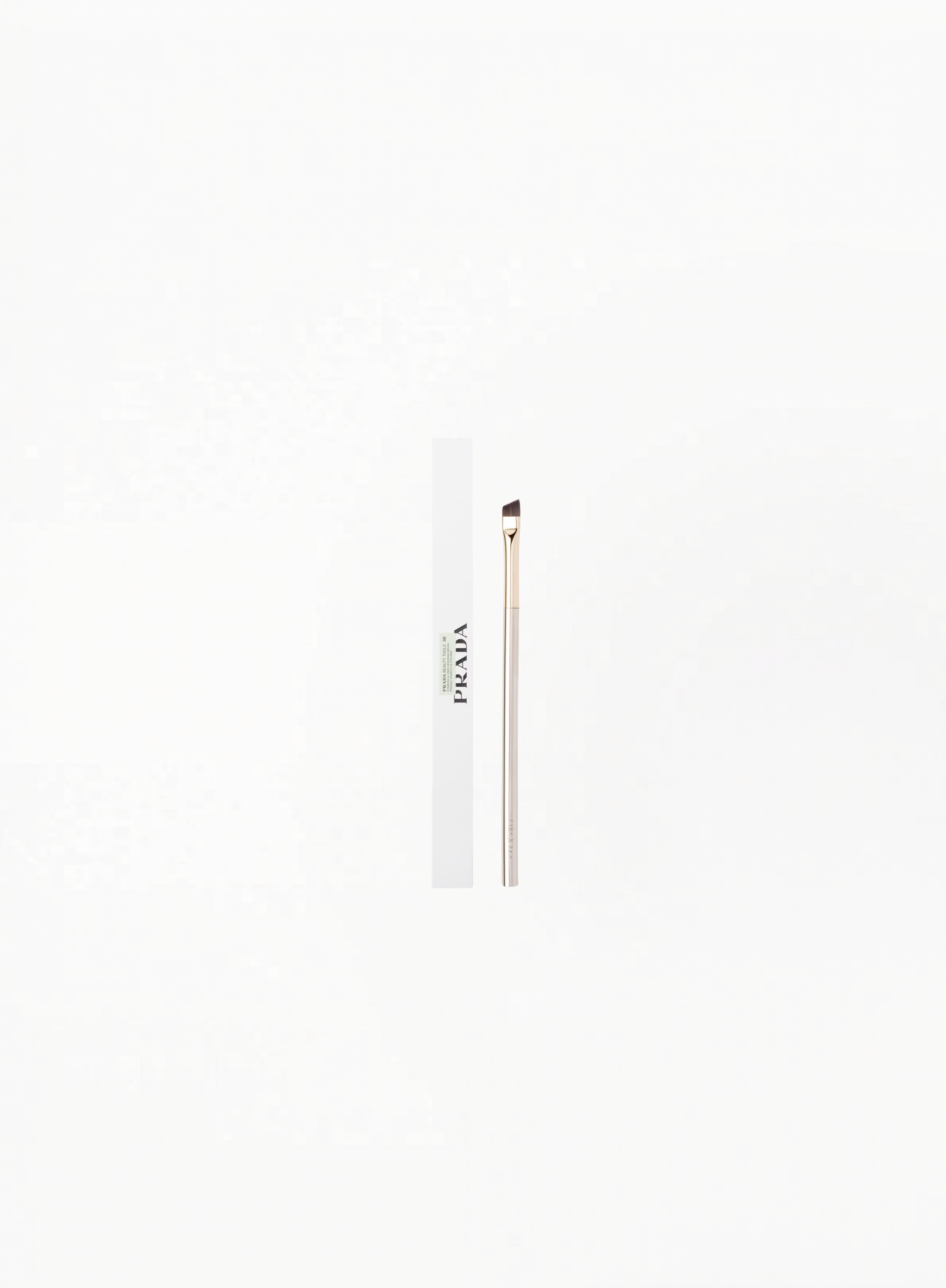 Prada 08 Brow & Eyeliner Brush, precision makeup tool designed for defined brows and detailed eyeliner application with a sleek professional finish by Exquisite.