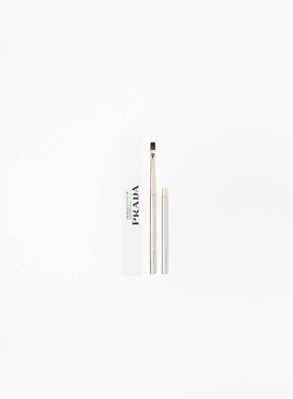 Prada 09 Lip Filling Brush with precision tapered design for smooth lipstick application and refined makeup detailing by Exquisite.