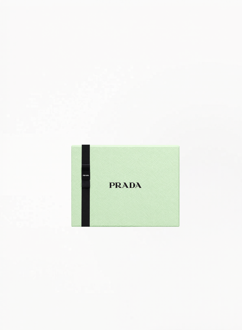 Prada Gift Box 17x11x9cm luxury branded packaging box with refined minimalist design on a clean white background for Exquisite.