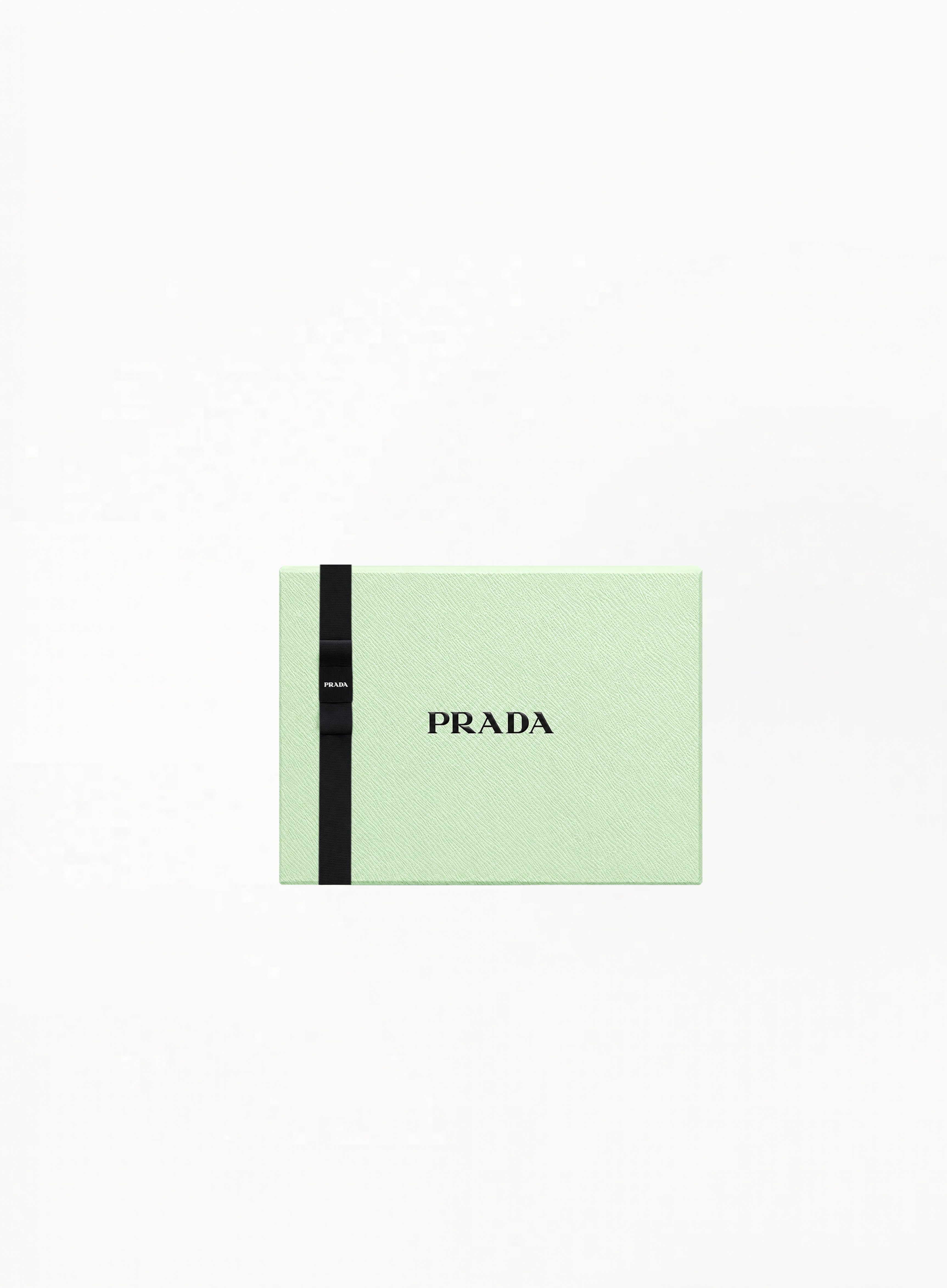 Prada Gift Box 17x11x9cm luxury branded packaging box with refined minimalist design on a clean white background for Exquisite.