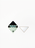 Prada ultra rare double-sided mirror from the newest collection with compact luxury design on white background.