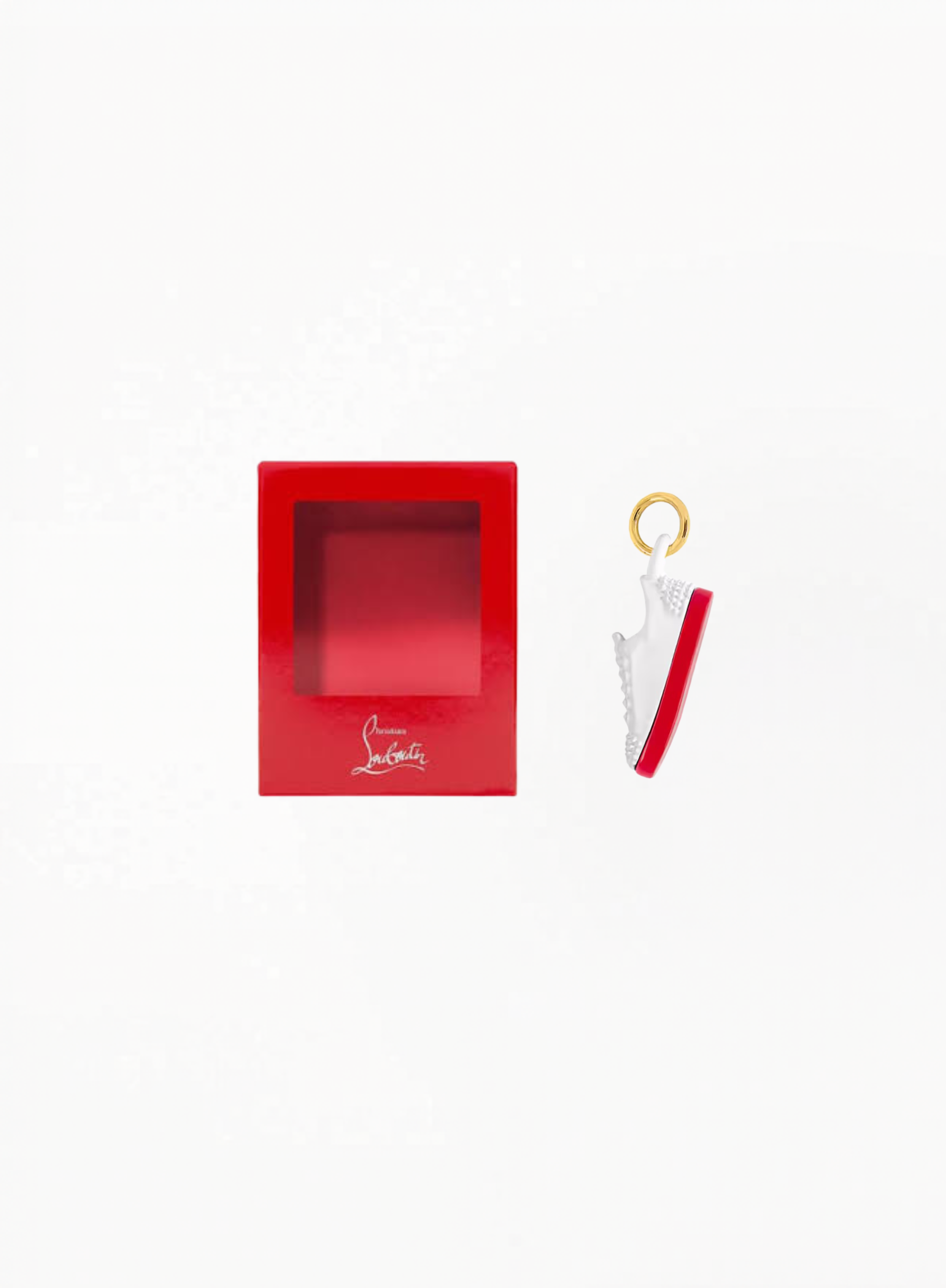 CHRISTIAN LOUBOUTIN ტუჩსაცხის სპორტული ფეხსაცმლის ჩარმი