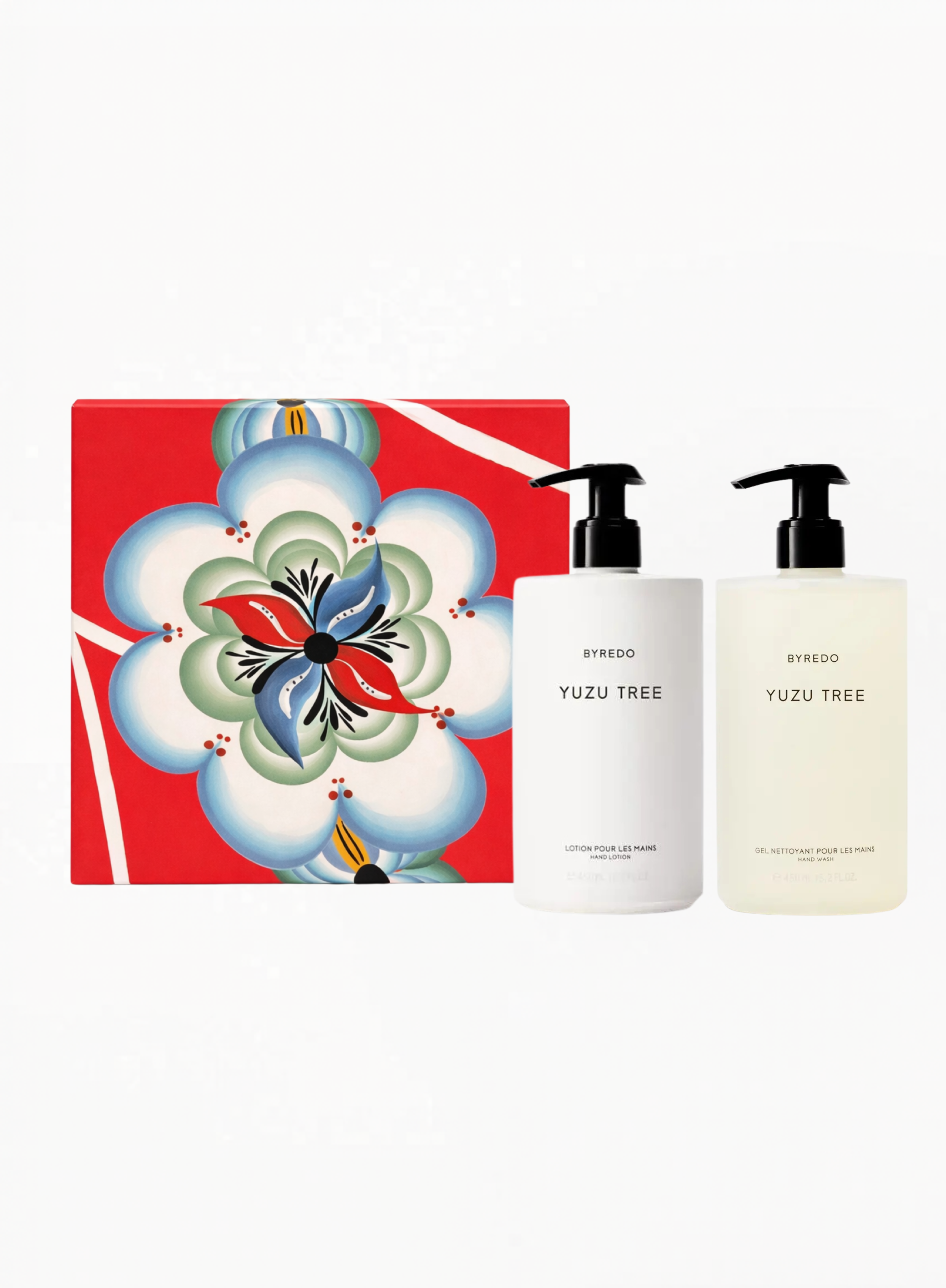 BYREDO-ს Yuzu Tree ხელის დასაბანი საშუალება & ხელის ლოსიონი — სასაჩუქრე სეტი