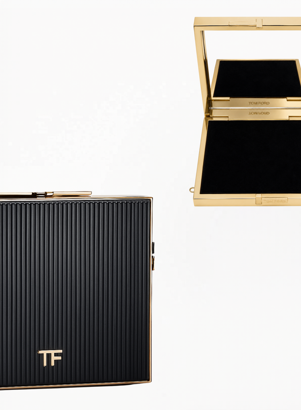 Tom Ford Limited Edition Metal Bag 10.5×10.5 cm with Mirro