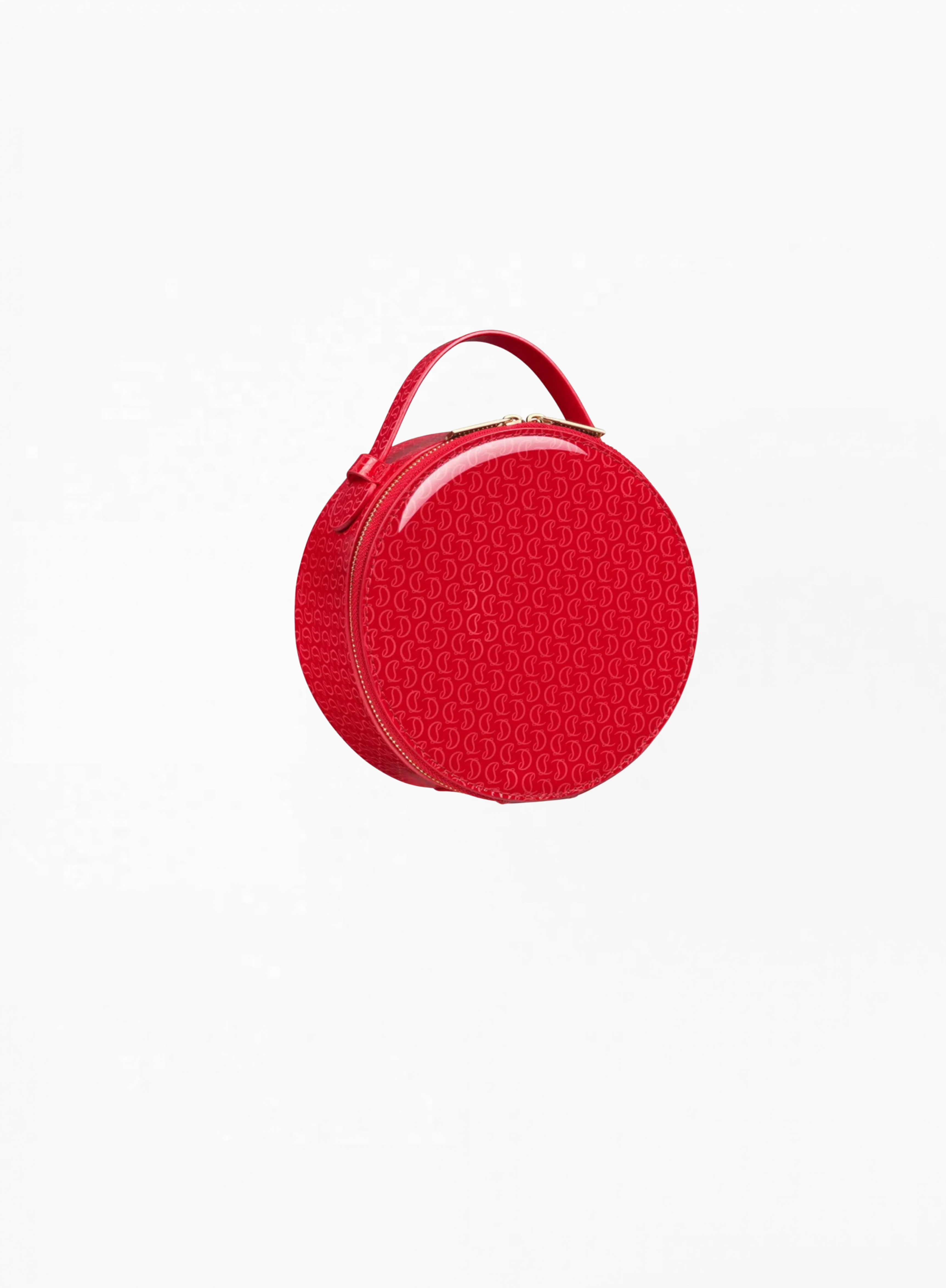 Christian Louboutin Round Red Makeup Bag
