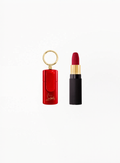 Christian Louboutin Rouge Velvet Matte On-The-Go Lipstick 001M With Red Case